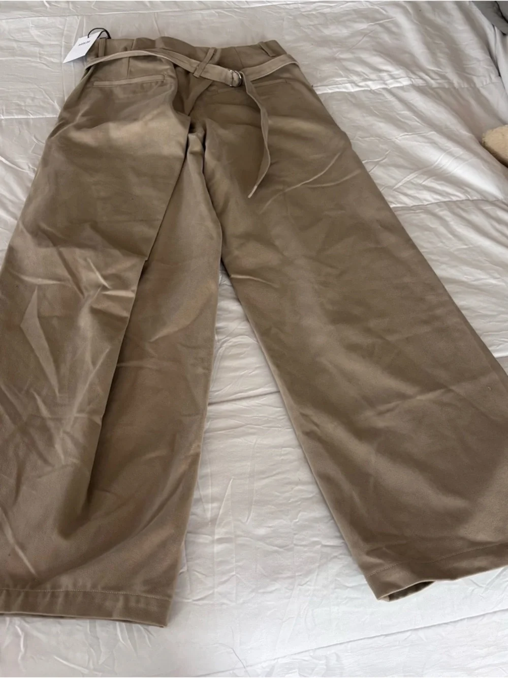 NWT Agolde Marika pant  Wide Leg Chino Pants - Khaki size 27 - Picture 3 of 4